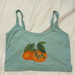 Vintage Urban Outfitters Light Blue crop top